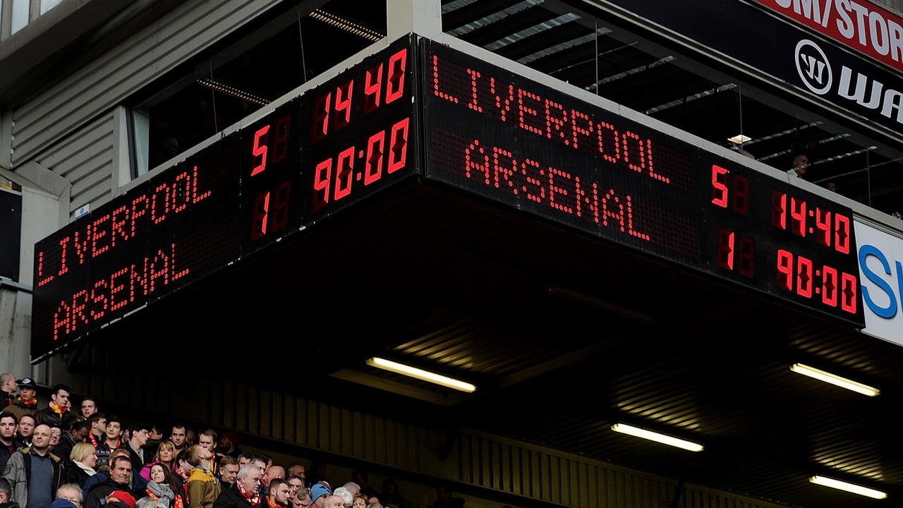 Liverpool's home clash with Arsenal looking like fight for fourth place